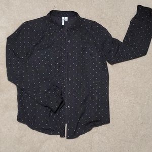 Black and white dress top